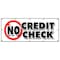 Signmission NO CREDIT CHECK BANNER SIGN car automobile pay here furniture appliance B-120 No Credit Check - alternate 1
